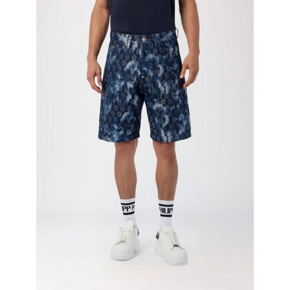 Philipp Plein Shorts Men Blue